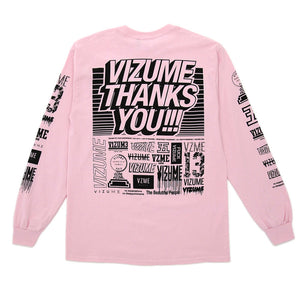 Vizume "Thank You" Longsleeve Tee - Pink